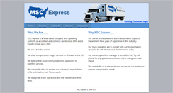 Desktop Screenshot of mscexpress.com