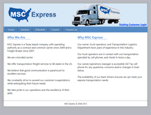 Tablet Screenshot of mscexpress.com
